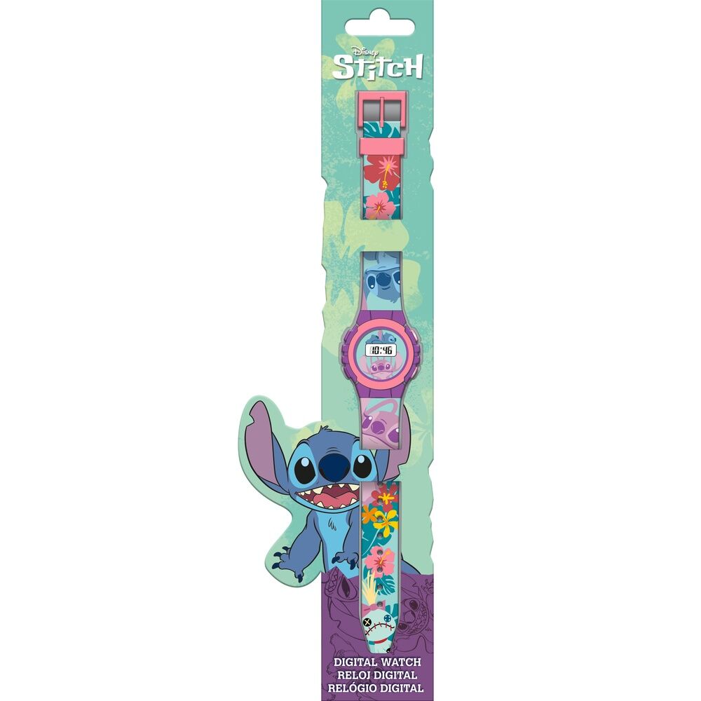 RELOJ DIGITAL STITCH TROPICAL