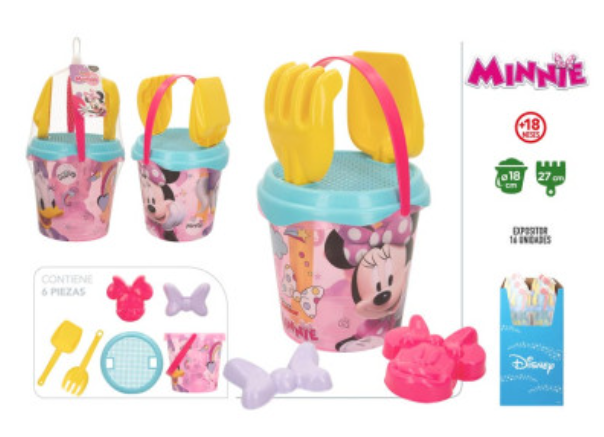 CUBO PLAYA MINNIE 18 CM.
