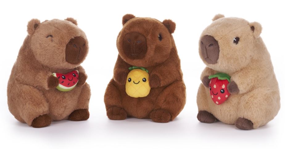 CAPIBARA C/FRUTA 21CM. 3MOD.