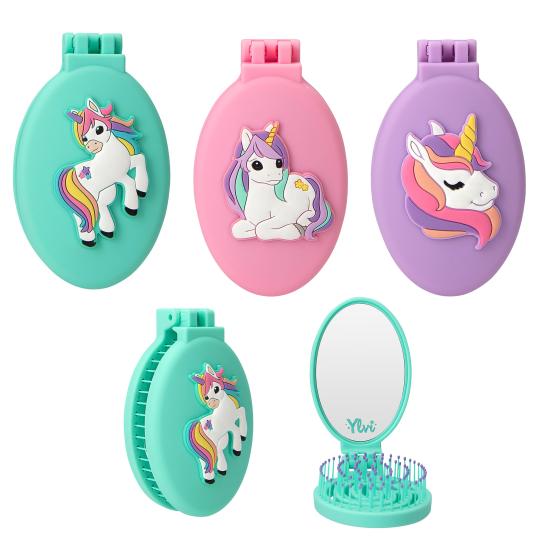 CEPILLO PLEGABLE C/UNICORNIO YLVI