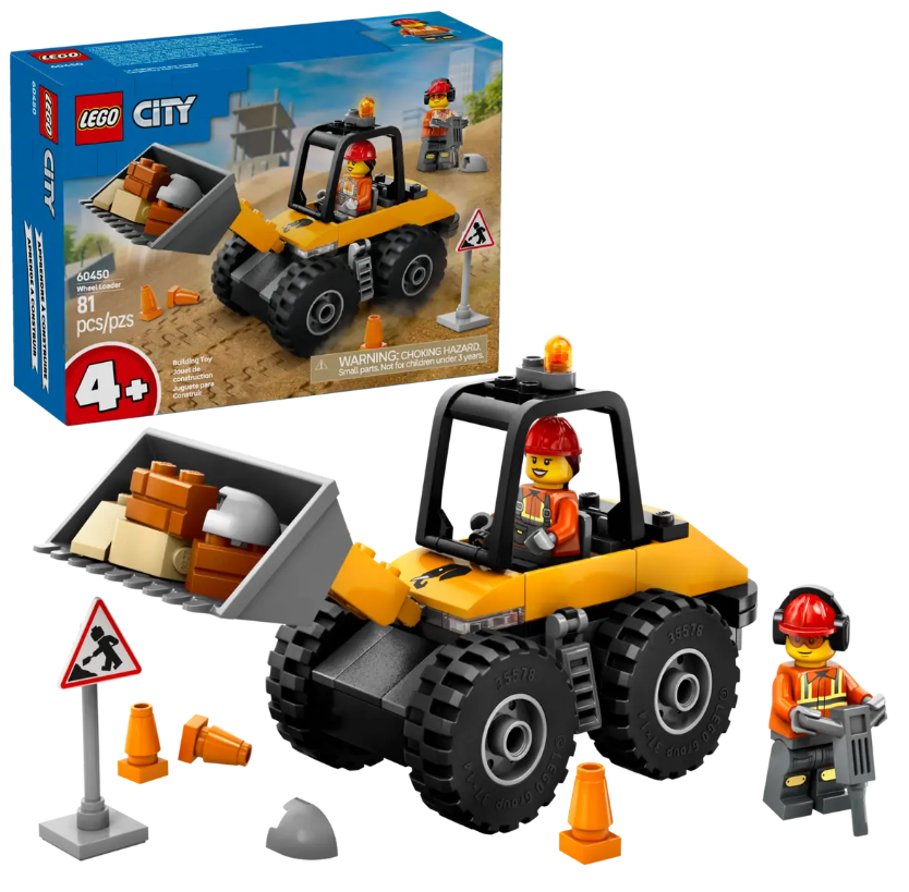 CARGADORA C/RUEDAS AMARILLA