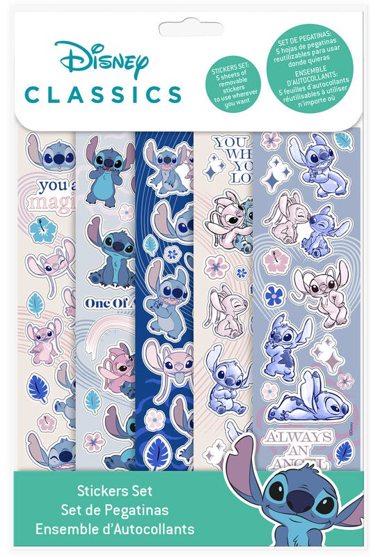 SET PAPELERIA STITCH STICKER