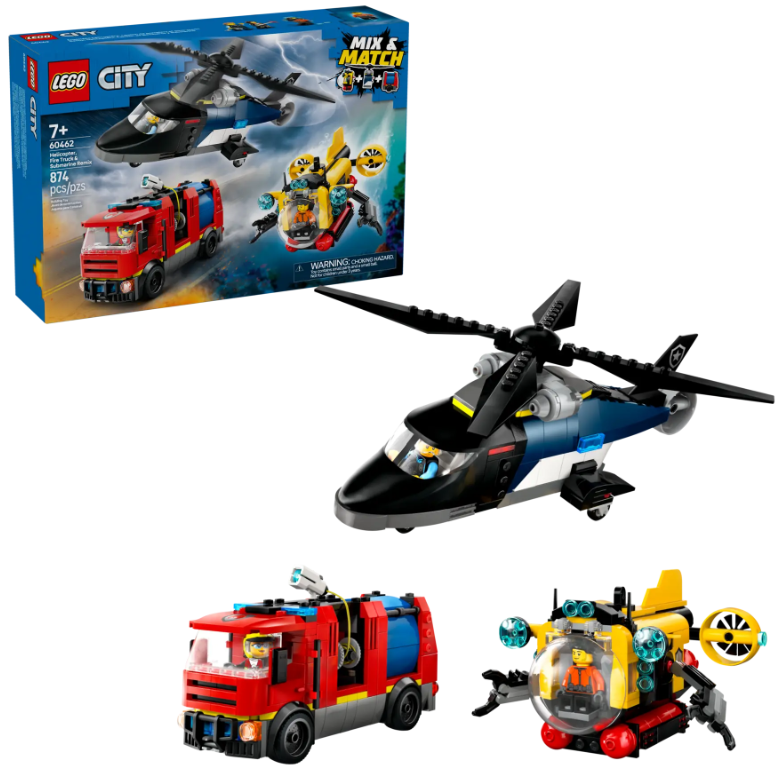 HELICOPTERO+CAMION BOMB.+SUBMARINO