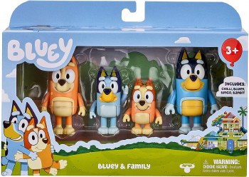 BLUEY PACK 4 FIGURAS