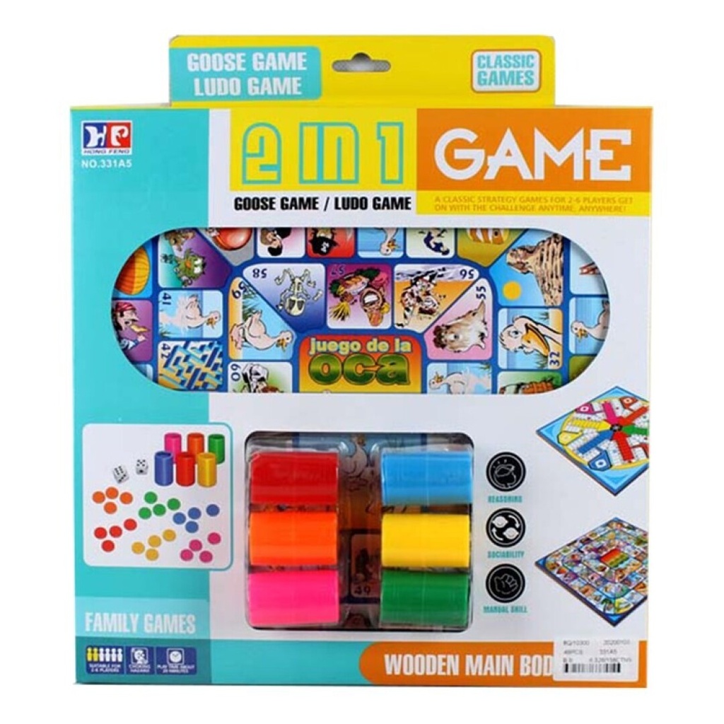 TABLERO JUEGOS PARCHIS