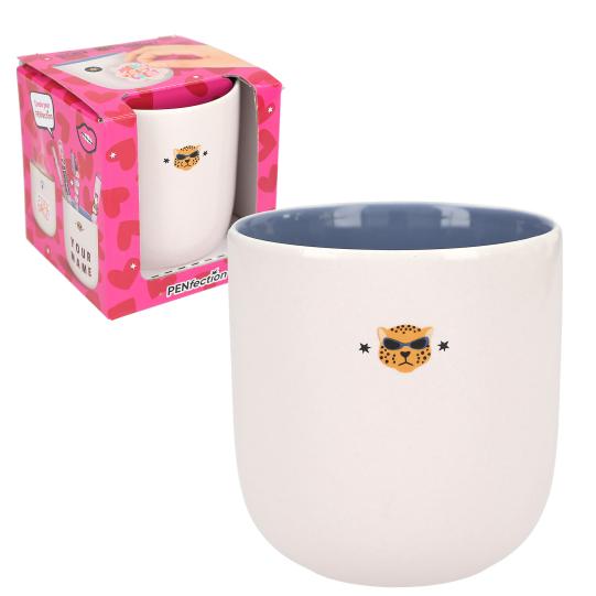 TAZA C/MOTIVOS LEON Y OJO PENFECTION