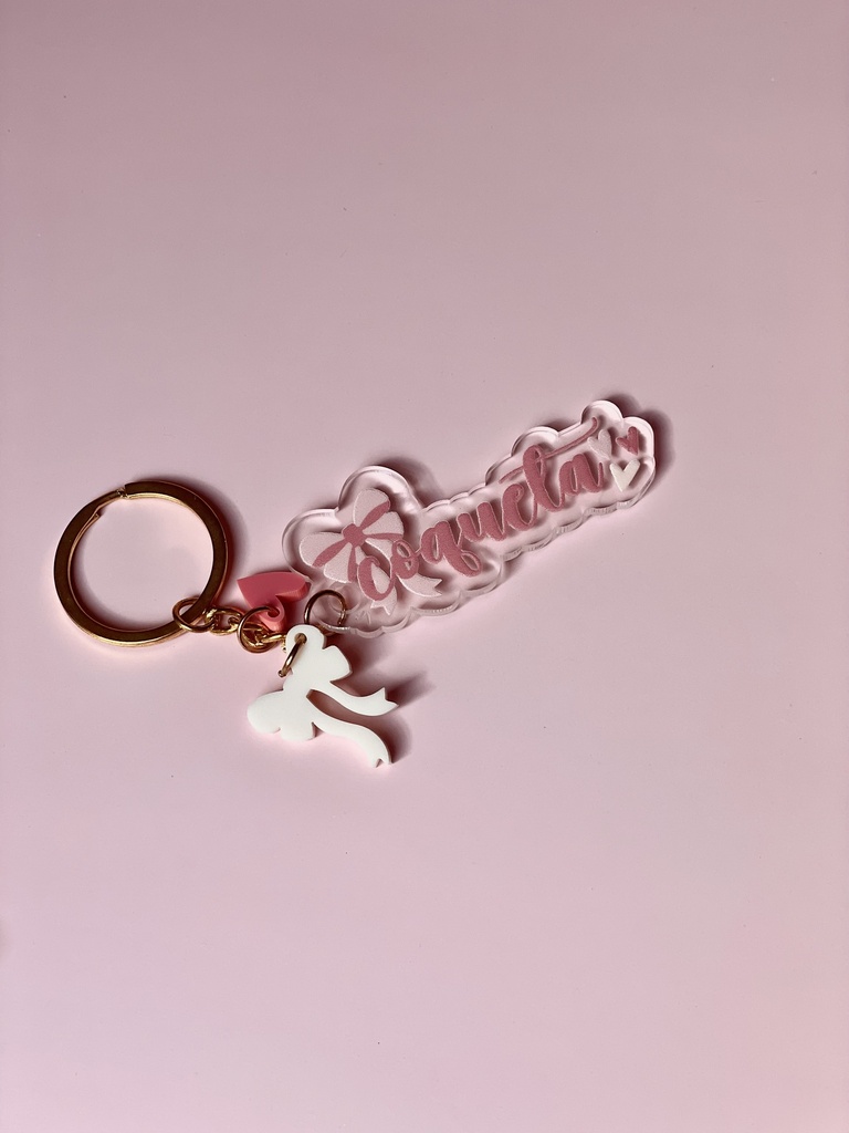 LLAVERO METACRIL.DULCE Y COQUETA