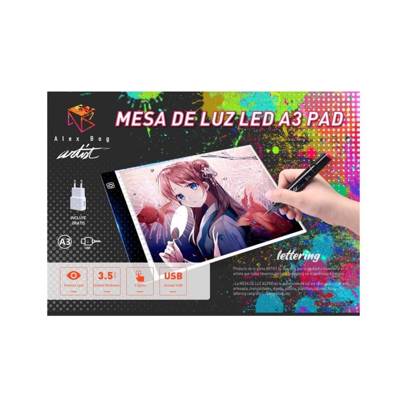 MESA LUZ LED A3 PAD ARTIST