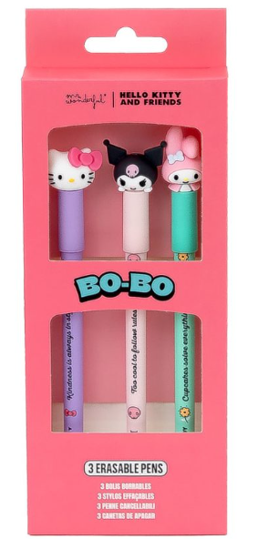 BOLIS BORRABLES HELLO KITTY+KUROMI+MY MELODY