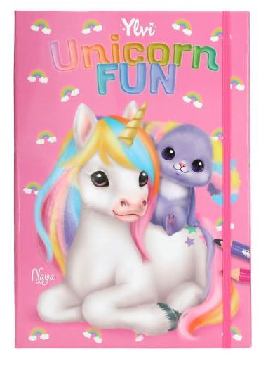 LIBRO COLOREAR YLVI UNICORN