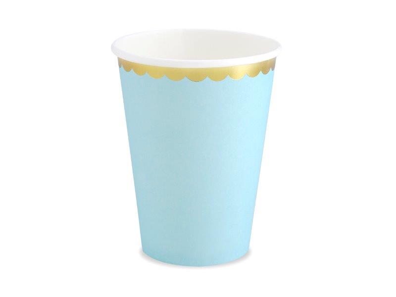VASO AZUL 6UDS
