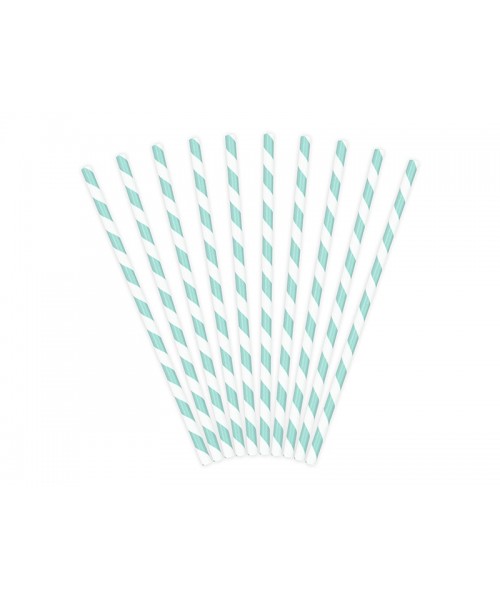 PAJITAS PAPEL RAYA AZUL 10 UDS