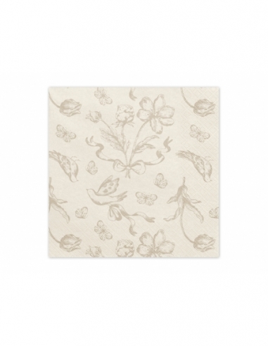 SERVILLETAS FLORES 12 UDS