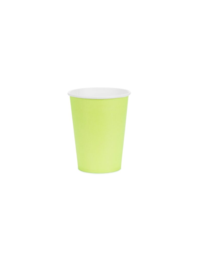 VASO VERDE 250ML 6UDS