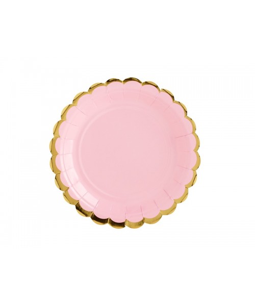 PLATO ROSA 18CM 6UDS