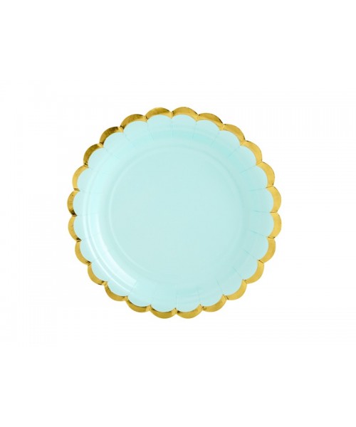 PLATO VERDE 18 CM 6 UDS