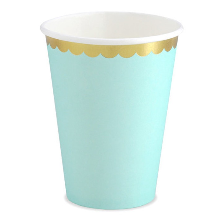 VASO MENTA 220ML 6 UDS