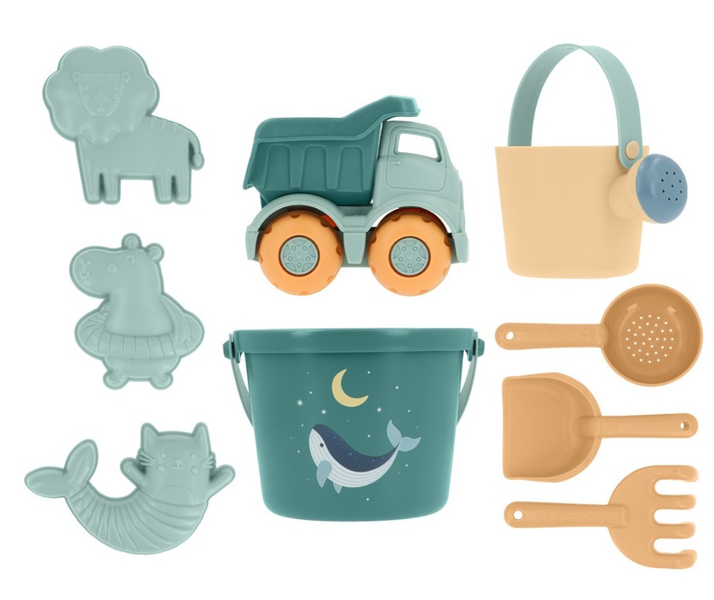 SET JUGUETES PLAYA WHALE TEAL