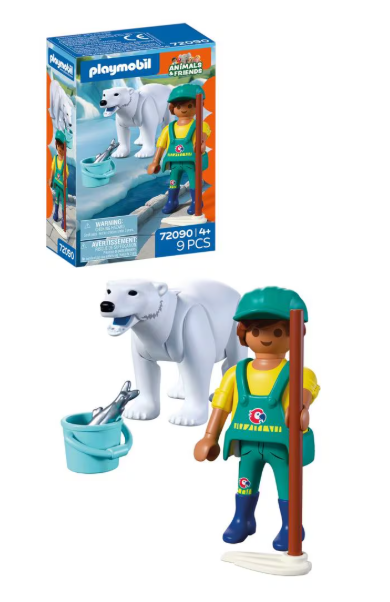 ZOO: OSO POLAR Y CUIDADOR