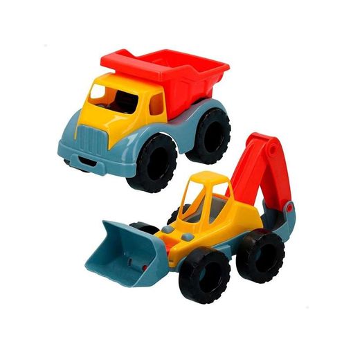 CAMION 18 CM.+EXCAVADORA