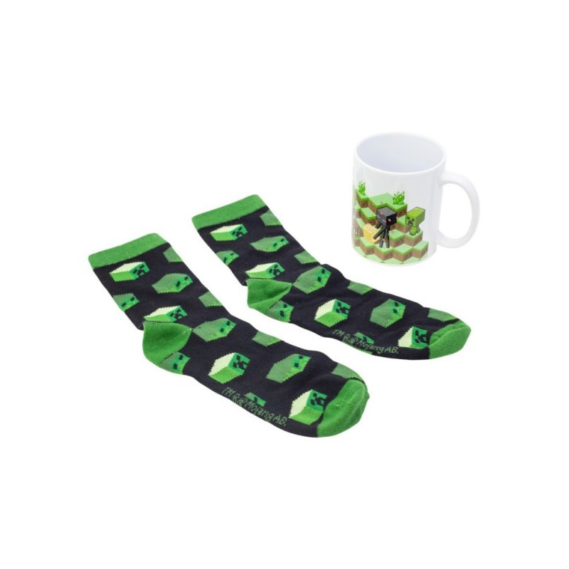 TAZA+CALCETINES MINECRAFT