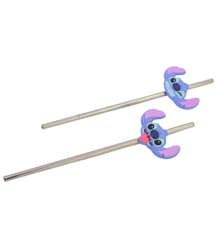 PAJITAS 3D INOX. STITCH ALOHA