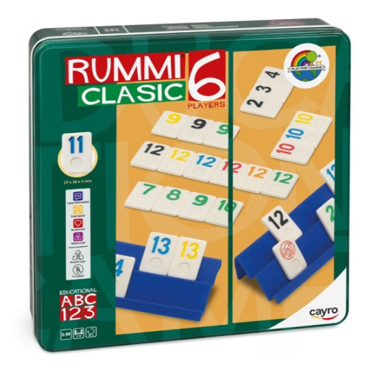 RUMMICLASIC 6 JUGADORES METAL BOX