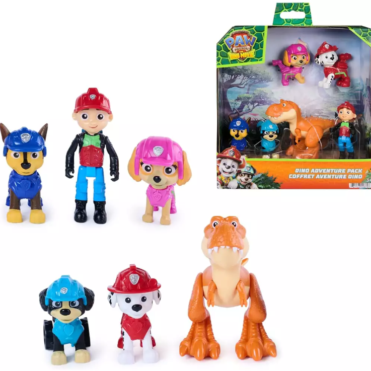 PAW PATROL DINO PACK 6 FIG.