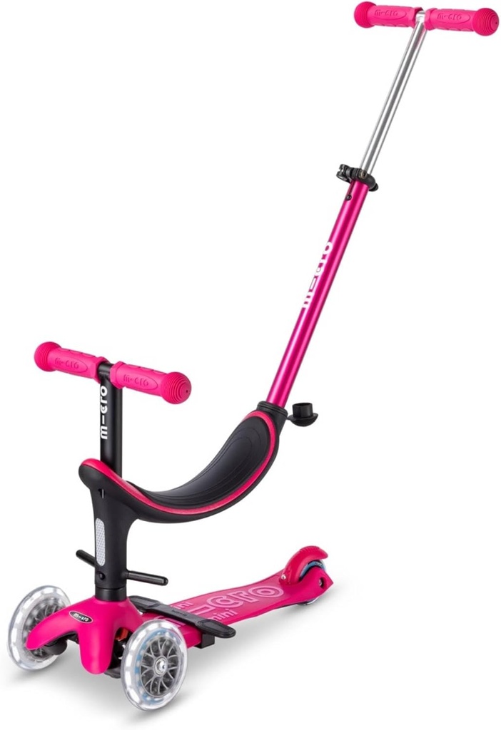 PATINETE MINI 4en1 LED ROSA