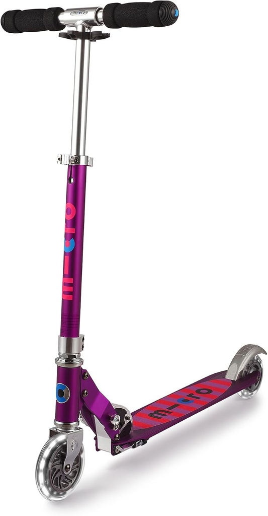 PATINETE SPRITE LED LILA STRIPE