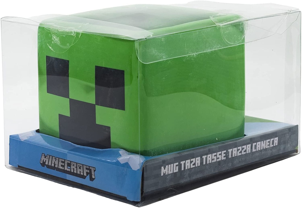 TAZA 3D MINECRAFT CREEPER 440 ML.