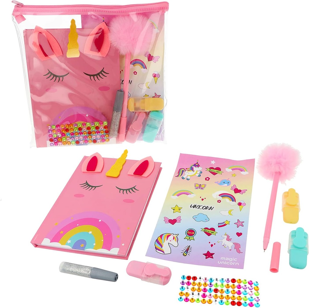 SET PAPELERIA UNICORNIO