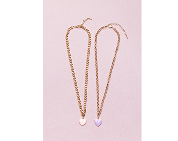 COLLAR CADENA CORAZON SURT.