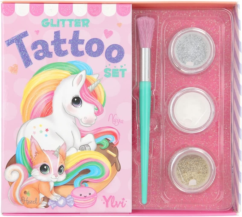 SET TATUAJES PURPURINA YLVI