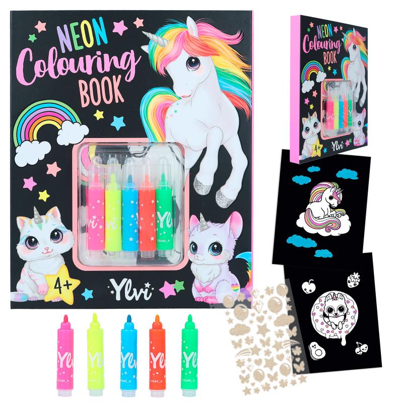 LIBRO COLOREAR NEON YLVI