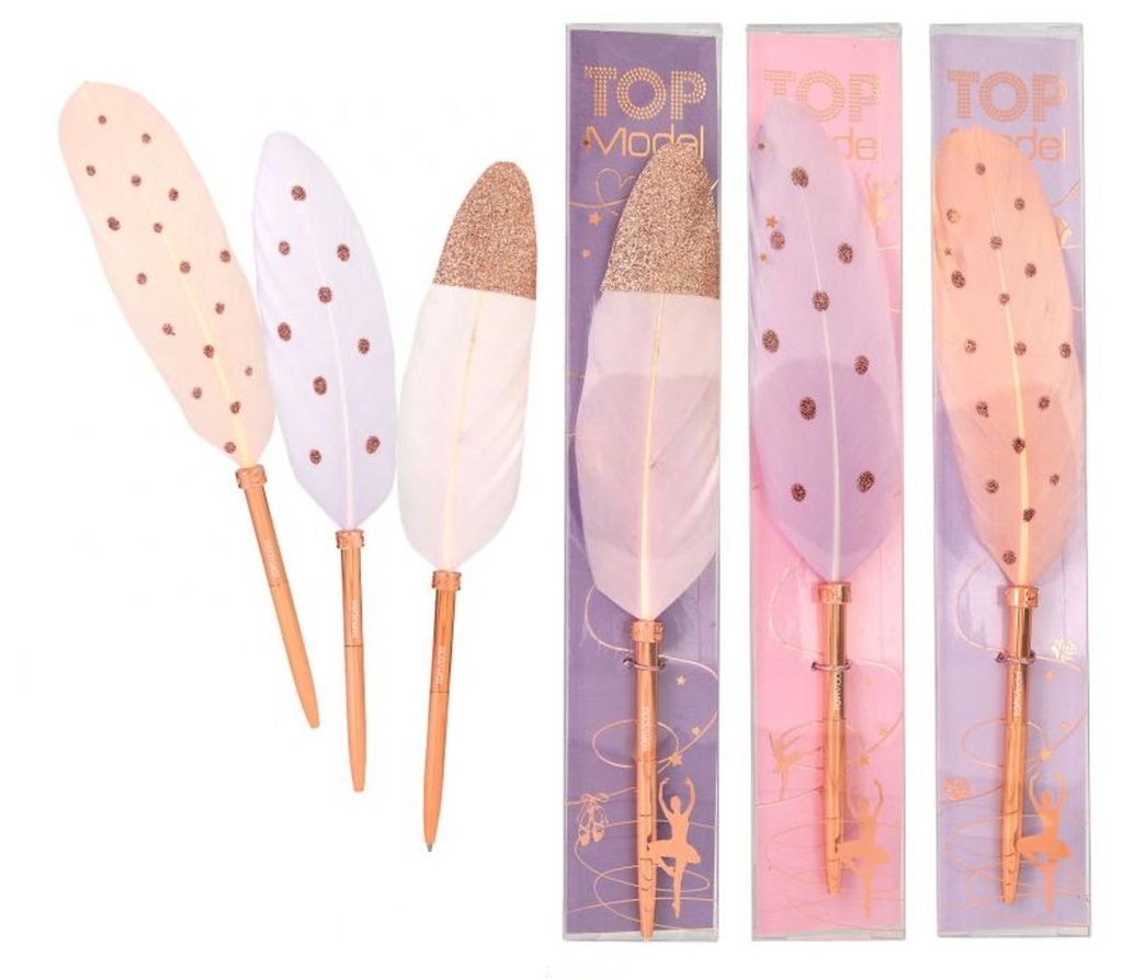 BOLIGRAFO C/PLUMA BALLET TOP MODEL