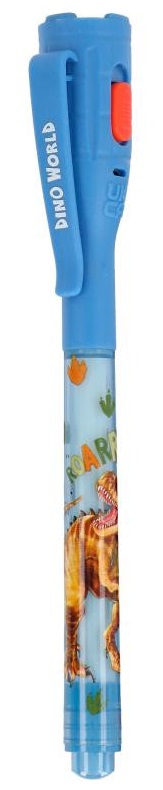 BOLIGRAFO SECRETO LUZ LED DINO WORLD