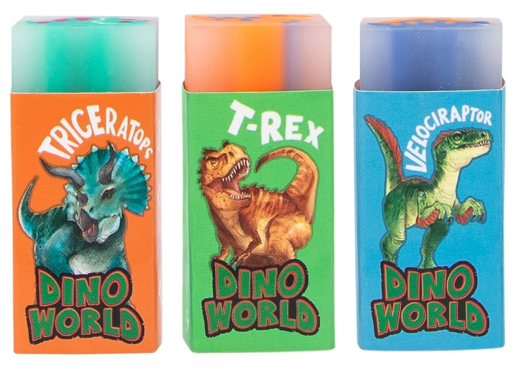 GOMA BORRAR DINO WOLD GELATINA