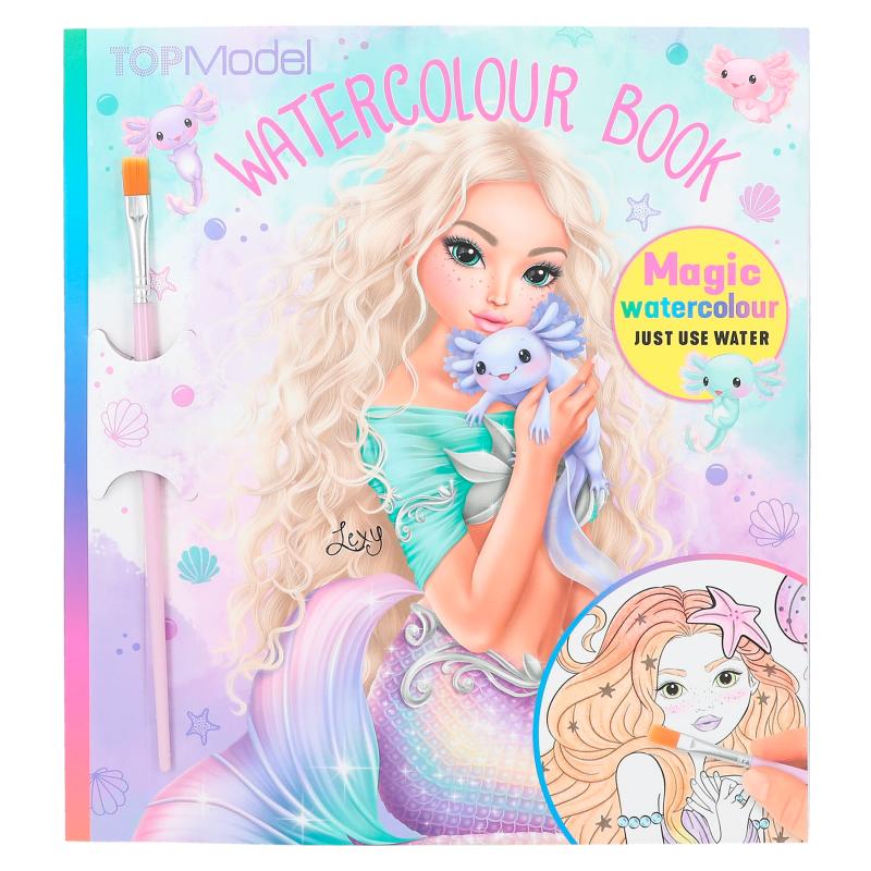 LIBRO ACUARELAS MERMAID TOP MODEL