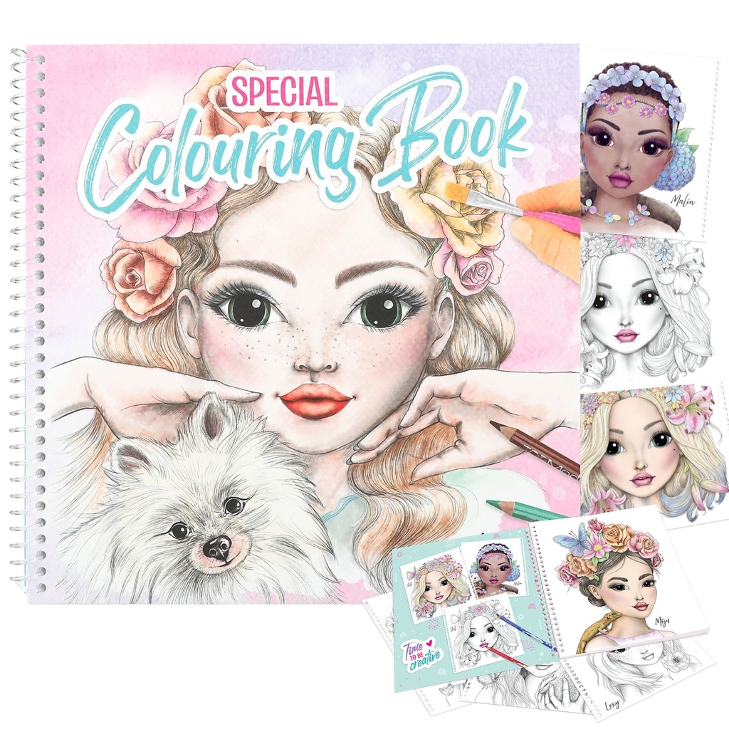 LIBRO ESPECIAL P/COLOREAR TOP MODEL