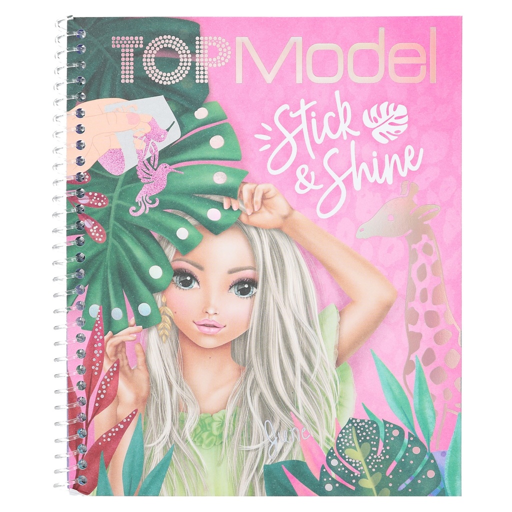 LIBRO COLOREAR STICK & SHINE TOP MODEL