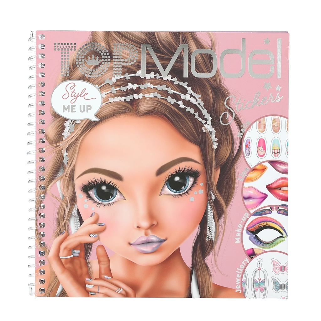 CUADERNO MAQUILLAJE GLITTER QUEEN TOP MODEL