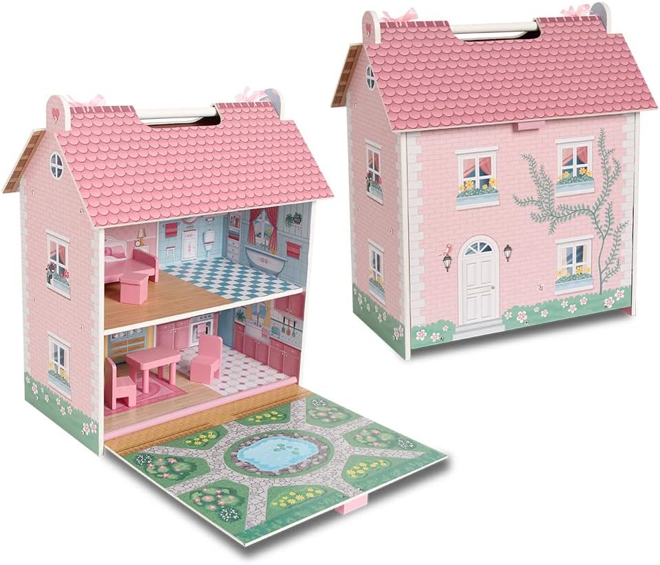 CASA MUÑECAS MADERA PORT.