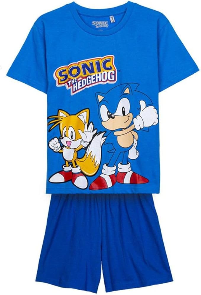 PIJAMA CORTO SONIC AZUL OSC.12