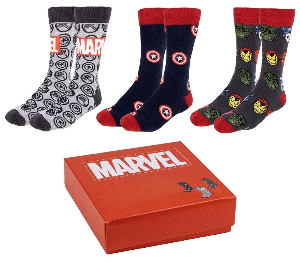 CALCETINES MARVEL (PACK 3)