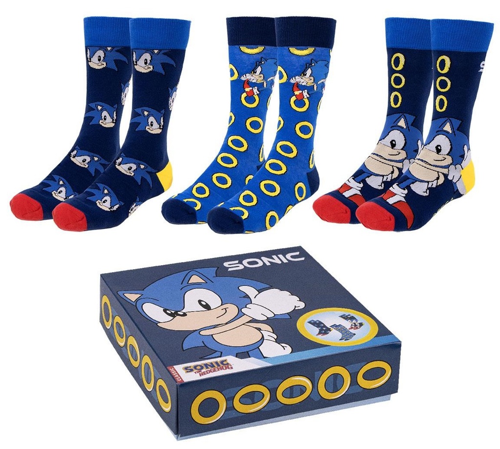 CALCETINES SONIC (PACK 3)