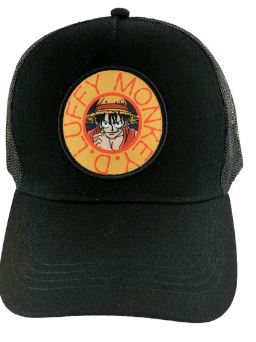 GORRA ONE PIECE LUFFY NEGRA