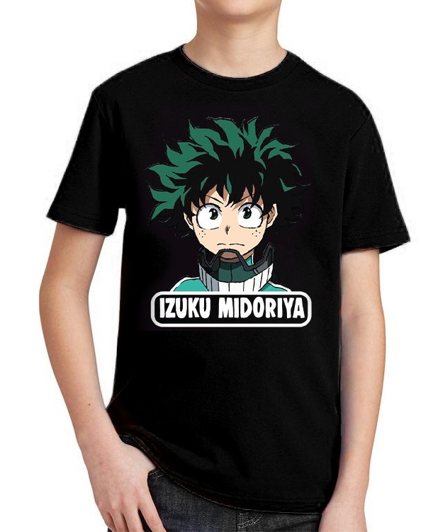 CAMISETA MY HERO AC.IZUKU T.10