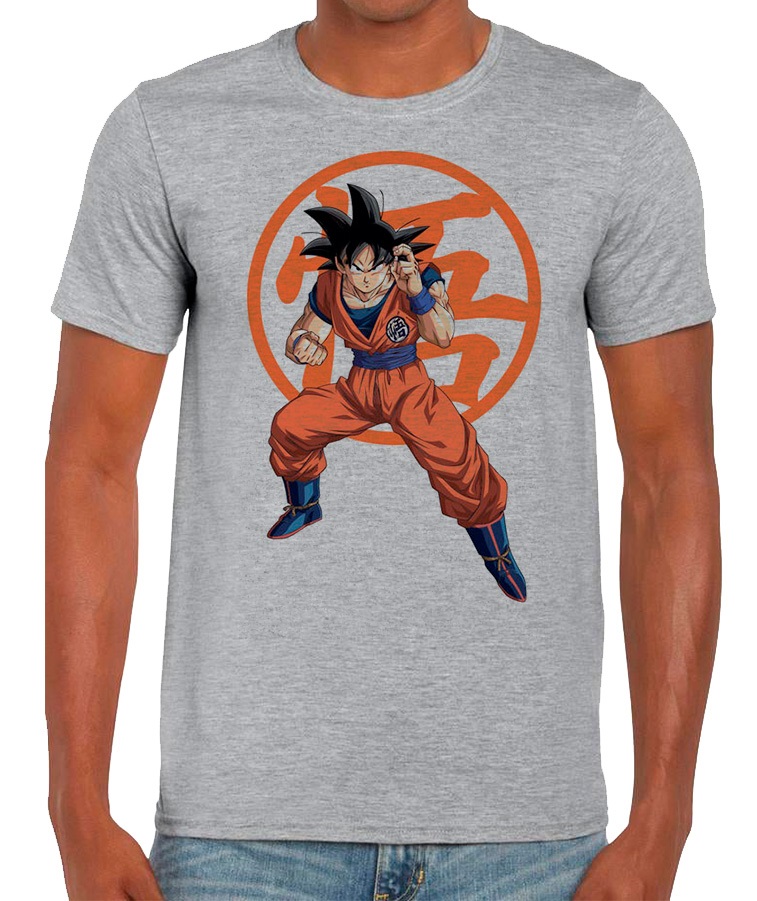 CAMISETA GOKU GRIS T.M