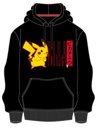 SUDADERA POKEMON NEGRA T.M